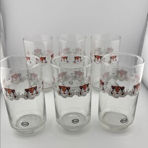 Set of 6 vintage Esso glass